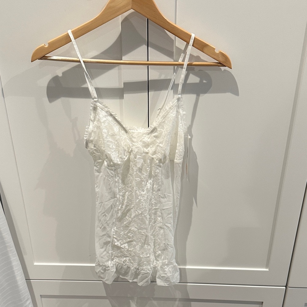 DKNY White Lace camisole